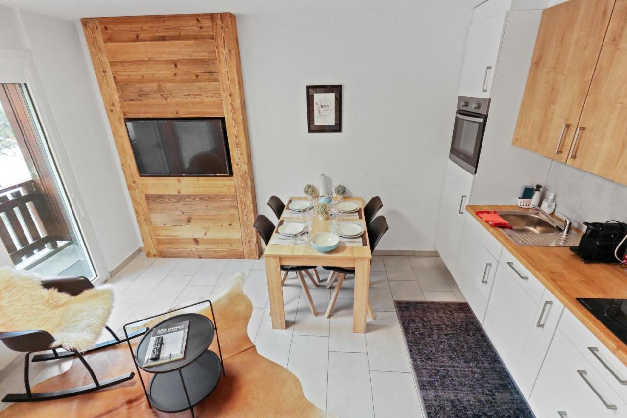 Appartement En Plein Centre De Crans Montana Exteriör bild