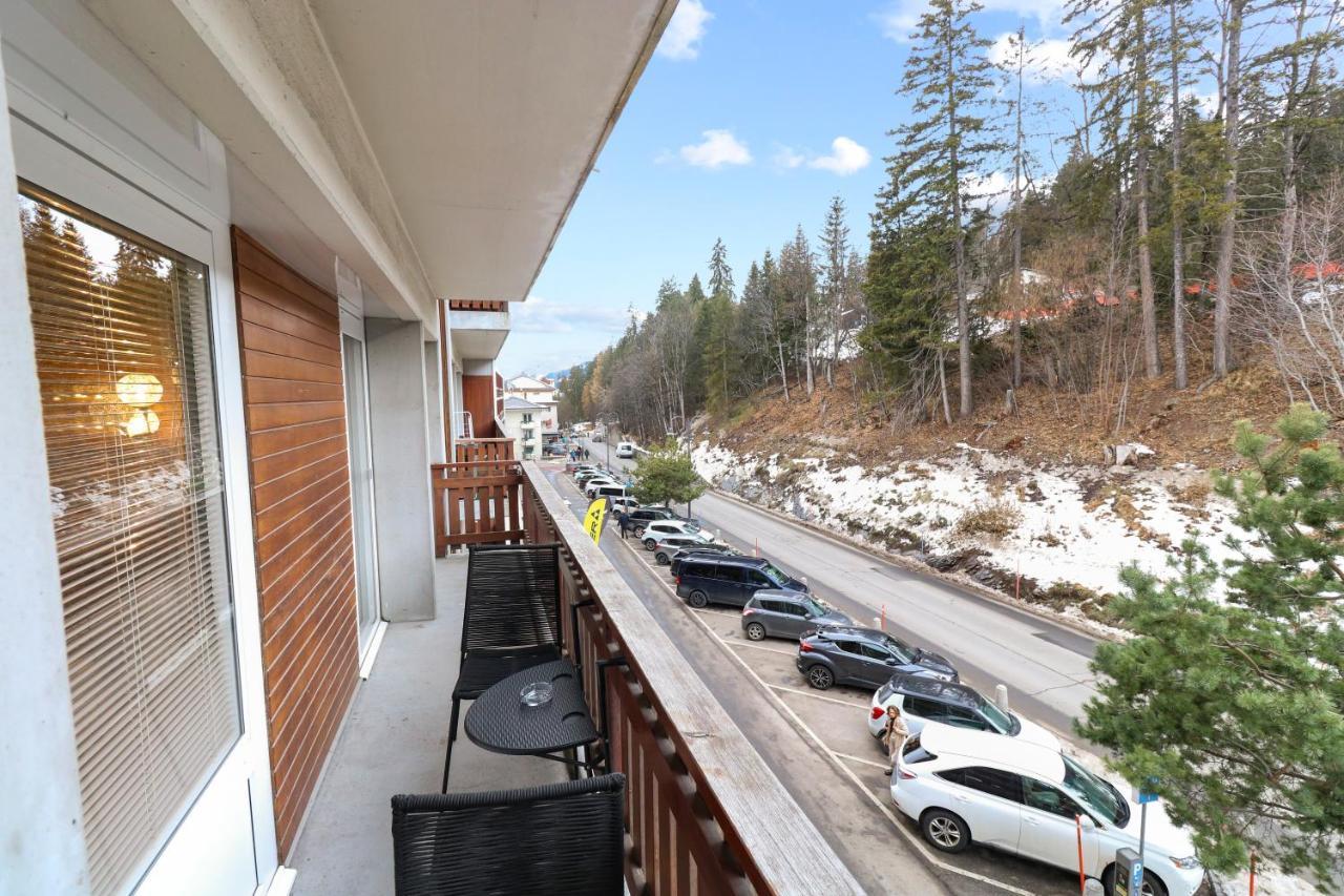 Appartement En Plein Centre De Crans Montana Exteriör bild